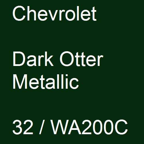 Chevrolet, Dark Otter Metallic, 32 / WA200C.